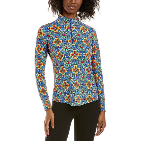 IBKUL Tops - Ibkul Womens  Scarlet Mock Neck Top, Blue